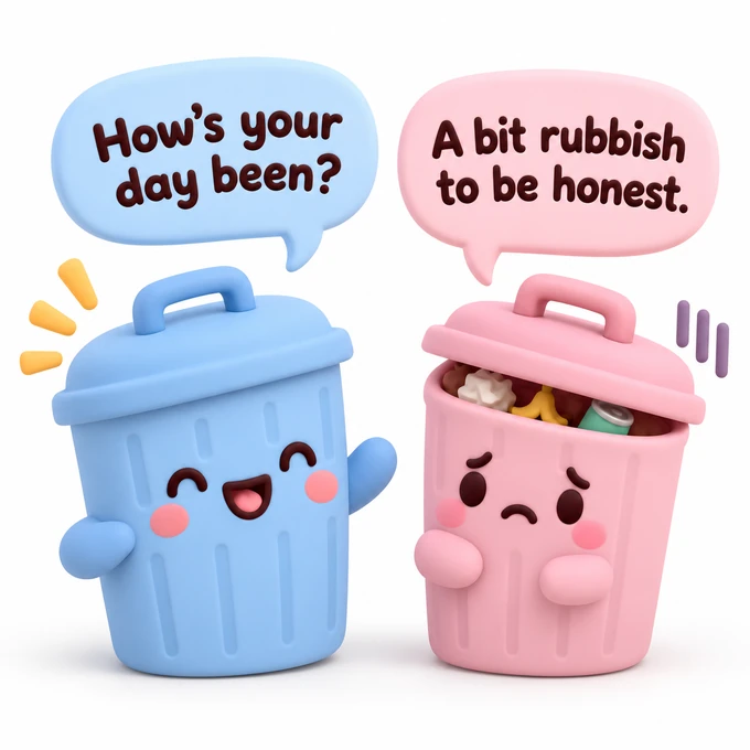 Trash Talk rebus puzzle